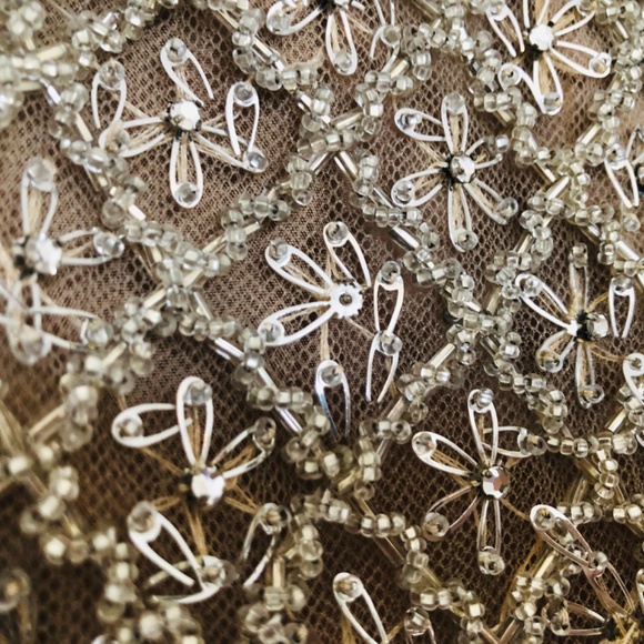 Glamorous vintage intricately beaded top, custom made in England 1970s - Picture 4 of 8